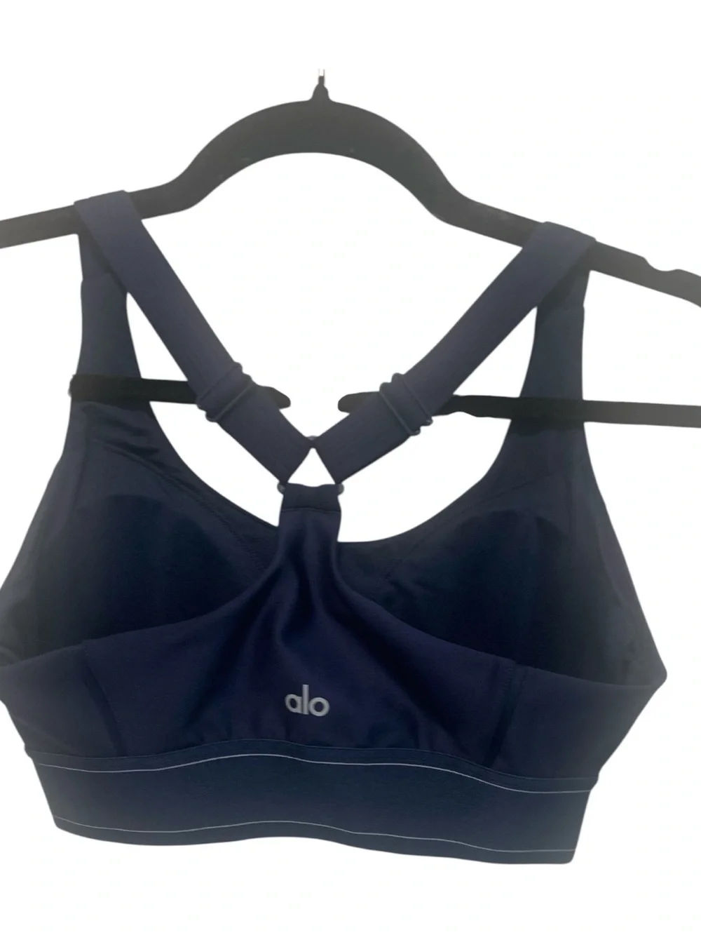 21. NWT Alo Yoga airlift suit up bra NAVY Size S